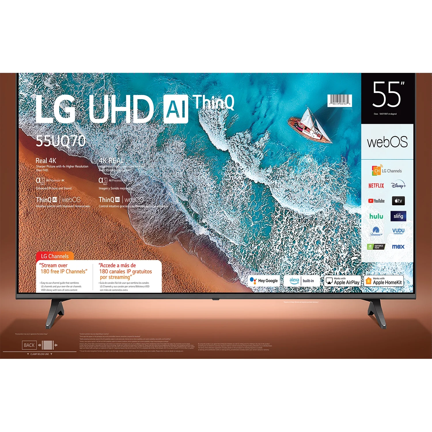 LG 55” 4K UHD Smart TV 2160p webOS - Image 2