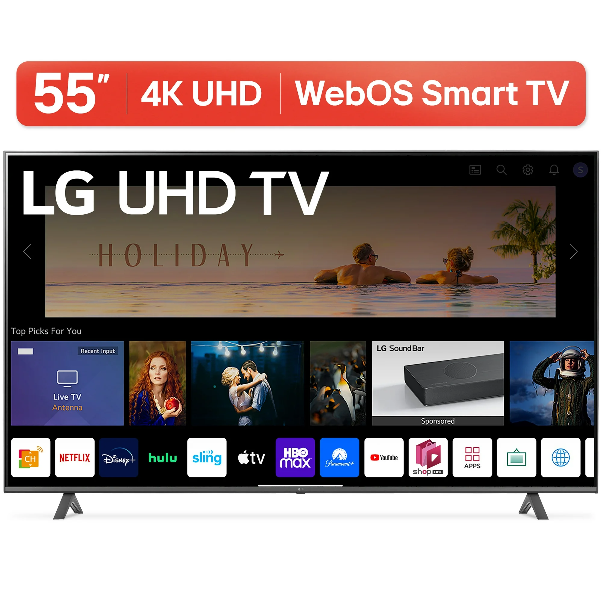LG 55” 4K UHD Smart TV 2160p webOS